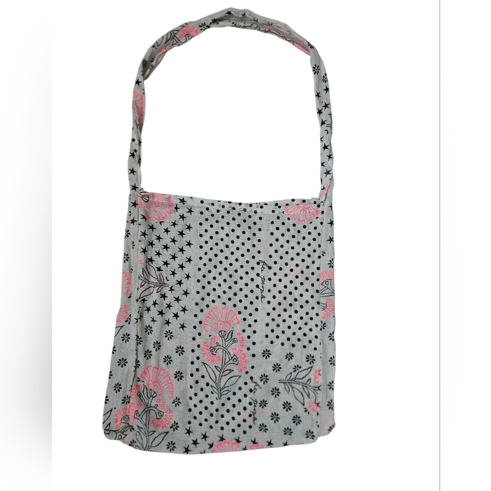 FREE PEOPLE Gauze Floral Graphic Shopping Tote | SZ OS
